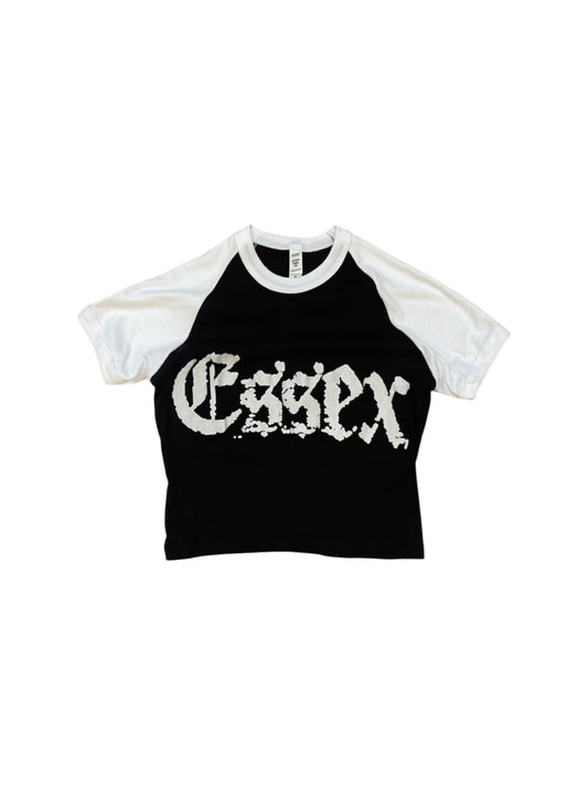 Women’s oversized font baby tee